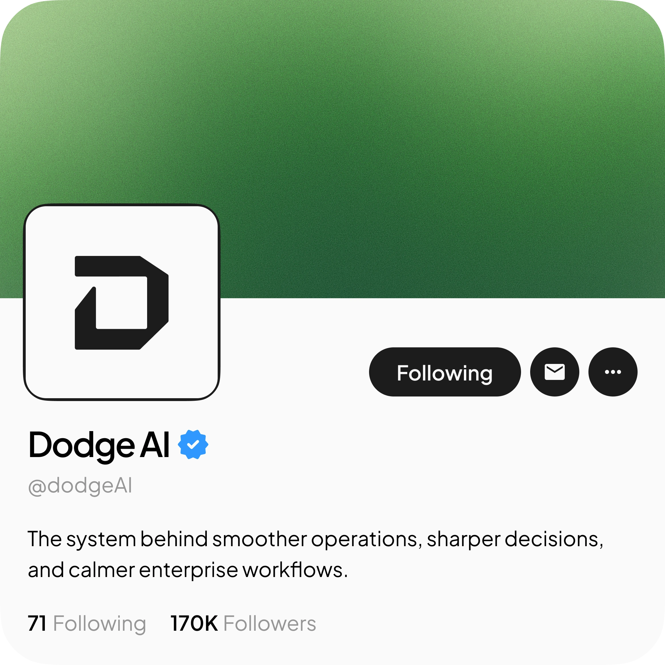 Dodge social media profile