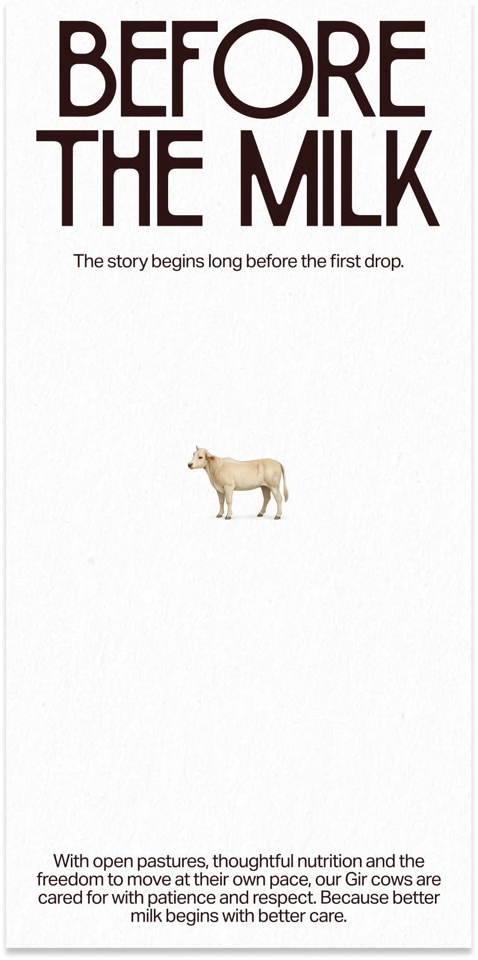 Before the milk