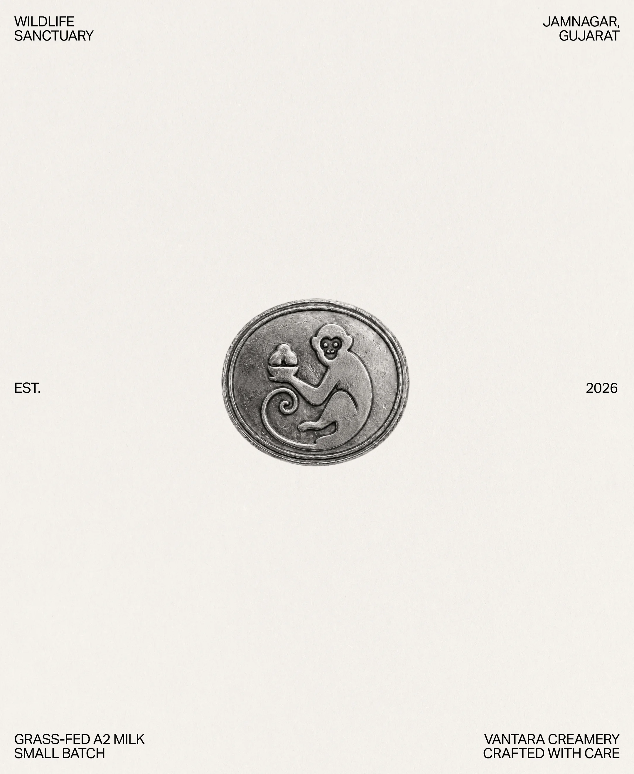 Vantara wildlife sanctuary coin art